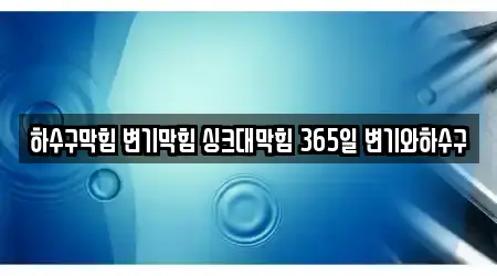 하수구막힘 변기막힘 싱크대막힘 365일 변기와하수구