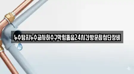 누수탐지누수공사하수구막힘뚫음24시간방문최첨단장비