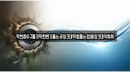 막힌하수구뚫기막힌변기뚫는곳싱크대막힘뚫는업체싱크대악취취