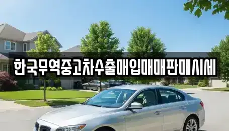 경기도 포천시 소흘읍 중고차매입 전문 한국무역중고차수출매입매매판매시세