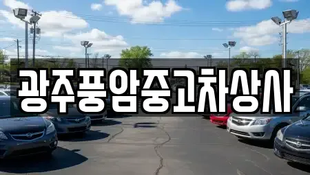 광주 광산구 등임동 중고차 전문 광주풍암중고차상사