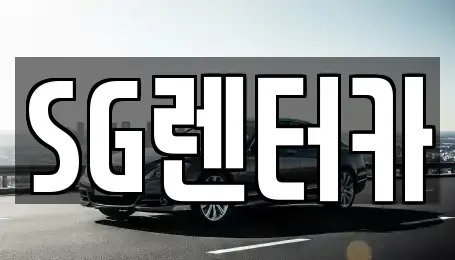 부산 영도구 봉래동3가 렌트카 전문 SG렌터카