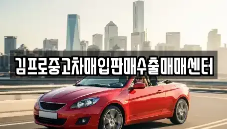 부산광역시 중구 부평동1가 중고차매입 전문 김프로중고차매입판매수출매매센터