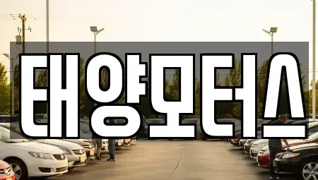 전라남도 보성군 보성읍 중고차 전문 태양모터스